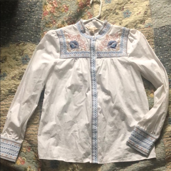 H&M Tops - Embroidered Blouse